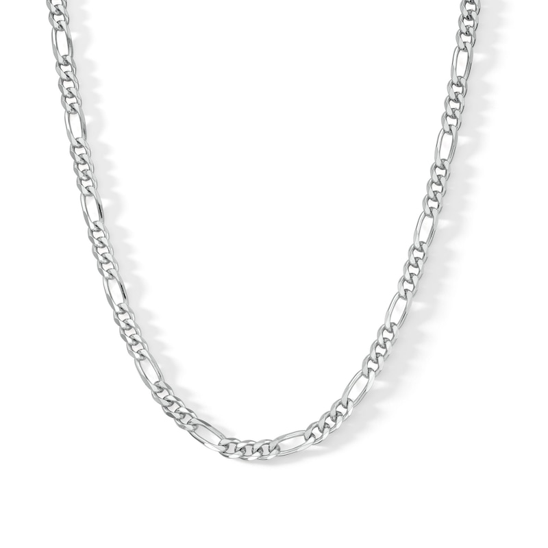 Made in Italy 100 Gauge Figaro Chain Necklace in Solid Sterling Silver - 18"