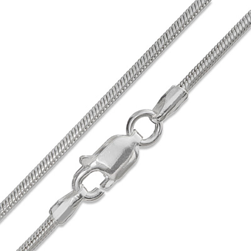 Made in Italy 035 Gauge Solid Snake Chain Necklace in Sterling Silver - 18"