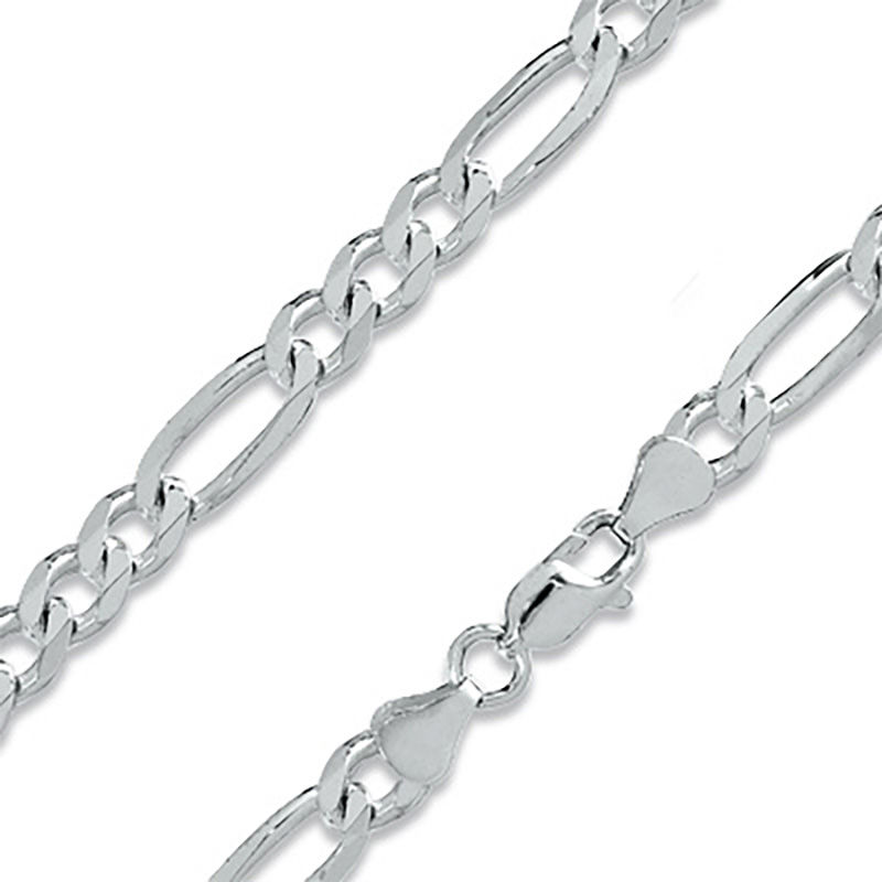 180 Gauge Figaro Chain Necklace in Sterling Silver - 20"