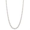 Thumbnail Image 0 of Made in Italy 100 Gauge Diamond-Cut Rope Chain Necklace in Solid Sterling Silver - 22"