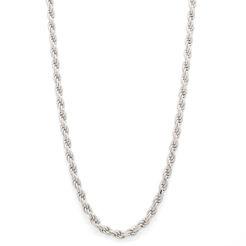 Made in Italy 100 Gauge Diamond-Cut Rope Chain Necklace in Solid Sterling Silver - 22"