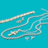 Thumbnail Image 1 of 100 Gauge Diamond-Cut Rope Chain Necklace in Sterling Silver - 30"