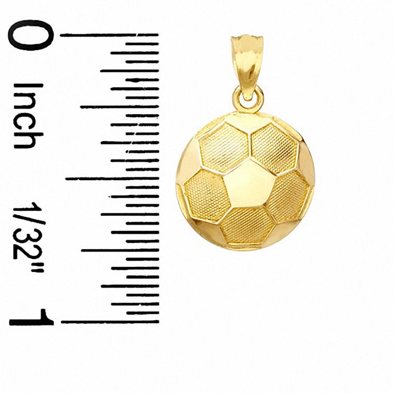 Soccer Ball Charm in 10K Gold