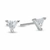 Thumbnail Image 0 of 4mm Trillion-Cut Cubic Zirconia Stud Earrings in Sterling Silver