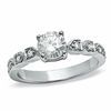 Thumbnail Image 0 of 6mm Cubic Zirconia Solitaire Engagement Ring in Sterling Silver