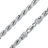 Thumbnail Image 0 of 150 Gauge Diamond-Cut Solid Rope Chain Necklace in Sterling Silver - 30"