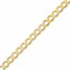 Thumbnail Image 0 of Made in Italy 110 Gauge Hollow Curb Chain Bracelet in 10K Gold - 8"