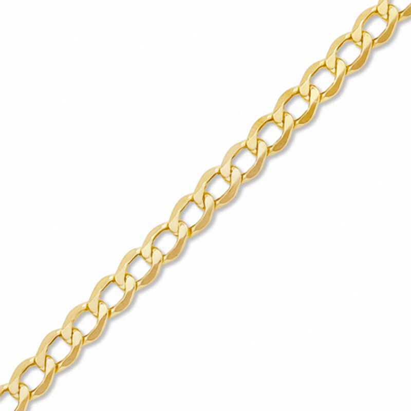 Made in Italy 110 Gauge Hollow Curb Chain Bracelet in 10K Gold - 8"