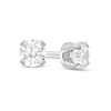 Thumbnail Image 0 of 3mm Cubic Zirconia Solitaire Stud Piercing Earrings in 14K Solid White Gold