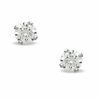 Thumbnail Image 0 of 4mm Cubic Zirconia Solitaire Stud Piercing Earrings in 14K Solid White Gold
