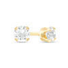 Thumbnail Image 0 of 3mm White Crystal Solitaire Stud Piercing Earrings in 14K Solid Gold