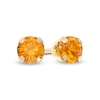 Thumbnail Image 0 of 3mm Yellow Crystal Solitaire Stud Piercing Earring in 14K Solid Gold