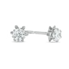 Thumbnail Image 0 of Child's 3mm Cubic Zirconia Buttercup Stud Earrings in 10K White Gold