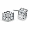 Thumbnail Image 0 of Cubic Zirconia Dice Stud Earrings in Sterling Silver