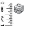 Thumbnail Image 1 of Cubic Zirconia Dice Stud Earrings in Sterling Silver