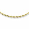 Thumbnail Image 0 of 10K Gold 023 Gauge Diamond-Cut Rope Chain Necklace - 24"