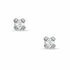 Thumbnail Image 0 of 2mm Cubic Zirconia Solitaire Stud Piercing Earrings in Solid Stainless Steel