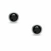 Thumbnail Image 0 of 3mm Black Cubic Zirconia Solitaire Stud Piercing Earrings in Solid Titanium