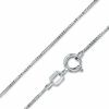 Thumbnail Image 0 of 050 Gauge Solid Box Chain Necklace in 10K Solid White Gold - 18"