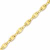 Thumbnail Image 0 of 10K Gold 060 Gauge Hammered Mariner Chain Anklet - 10"