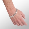 Thumbnail Image 2 of Made in Italy 300 Gauge Curb Chain Bracelet in Sterling Silver - 9"