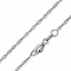 Thumbnail Image 0 of 020 Gauge Solid Singapore Chain Necklace in 14K White Gold - 18"