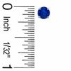 Thumbnail Image 1 of 5mm Lab-Created Sapphire Stud Earrings in 10K White Gold