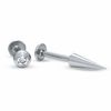 Thumbnail Image 0 of 014 Gauge Spiked Labret Set with Crystal in Stainless Steel