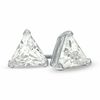 Thumbnail Image 0 of 6mm Trillion-Cut Cubic Zirconia Stud Earrings in Sterling Silver