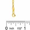 Thumbnail Image 1 of Child's Hollow Mariner Chain Necklace in 14K Gold - 13"