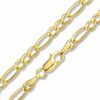 Thumbnail Image 0 of 080 Gauge Hollow Figaro 3+1 Chain Necklace in 14K Gold - 20"