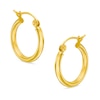 Thumbnail Image 0 of 10K Gold 15mm Polished Hoop Earrings