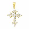 Thumbnail Image 0 of Cubic Zirconia Perfect Cross Charm in 10K Solid Gold