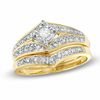 Thumbnail Image 0 of 1/5 CT. T.W. Diamond Illusion Bridal Set in 10K Gold - Size 7