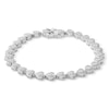Thumbnail Image 0 of Cubic Zirconia Hearts Tennis Bracelet in Sterling Silver - 7.25"