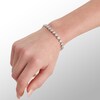 Thumbnail Image 2 of Cubic Zirconia Hearts Tennis Bracelet in Sterling Silver - 7.25"