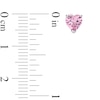 Thumbnail Image 2 of 5mm Heart-Shaped Pink Cubic Zirconia Stud Earrings in Sterling Silver