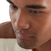 Thumbnail Image 3 of Semi-Solid Sterling Silver Crystal Nose Stud Set - 22G