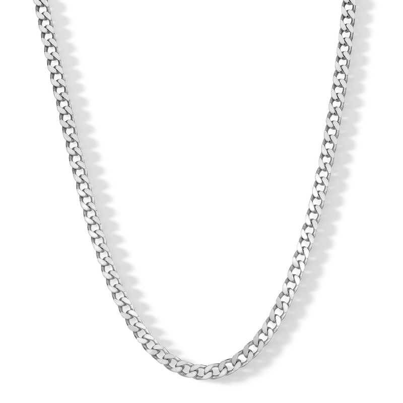 Made in Italy 125 Gauge Open Curb Chain Necklace in Solid Sterling Silver - 20"