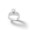 Thumbnail Image 0 of Cubic Zirconia Pavé Bridal Set in Sterling Silver