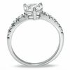 Thumbnail Image 1 of 6.5mm Heart-Shaped Cubic Zirconia Solitaire Engagement Ring in Sterling Silver
