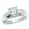 Thumbnail Image 0 of 7mm Cubic Zirconia Solitaire Engagement Ring in Sterling Silver - Size 7