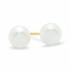 Thumbnail Image 0 of 4.5mm Cultured Freshwater Pearl Stud Earrings in 10K Gold