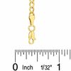 Thumbnail Image 1 of Child's Hollow Curb Chain Necklace in 10K Gold - 13"