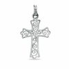 Thumbnail Image 0 of Filigree Fancy Cross Charm in Sterling Silver