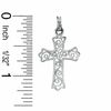 Thumbnail Image 1 of Filigree Fancy Cross Charm in Sterling Silver