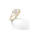 Thumbnail Image 1 of Child's Clear and Pink Cubic Zirconia Flower Ring in 10K Gold - Size 3