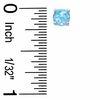 Thumbnail Image 1 of 5mm Synthetic Blue Opalesque Stud Earrings in Sterling Silver