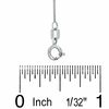 Thumbnail Image 1 of Child's 0.55mm Solid Box Chain Necklace in 10K White Gold - 13"