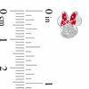 Thumbnail Image 1 of Child's ©Disney Minnie Mouse with Red Enamel Bow Stud Earrings in Sterling Silver